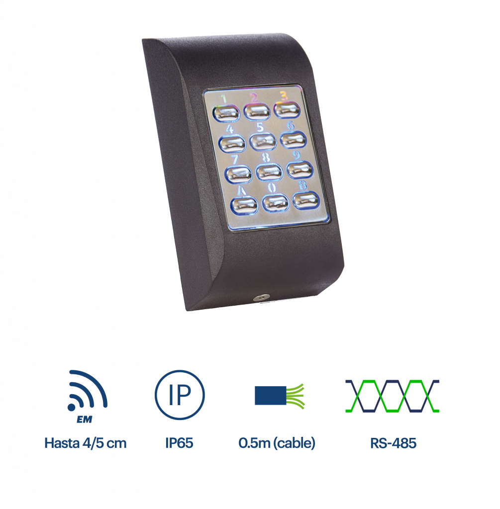 Control de acceso autónomo por teclado y RFID para interior Tipo de lector  RFID