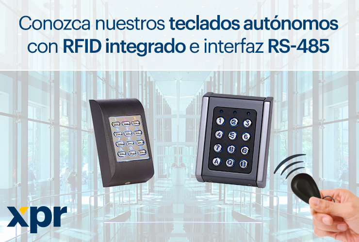 Descubra nuestros teclados autónomos con RFID integrado e interfaz RS-485