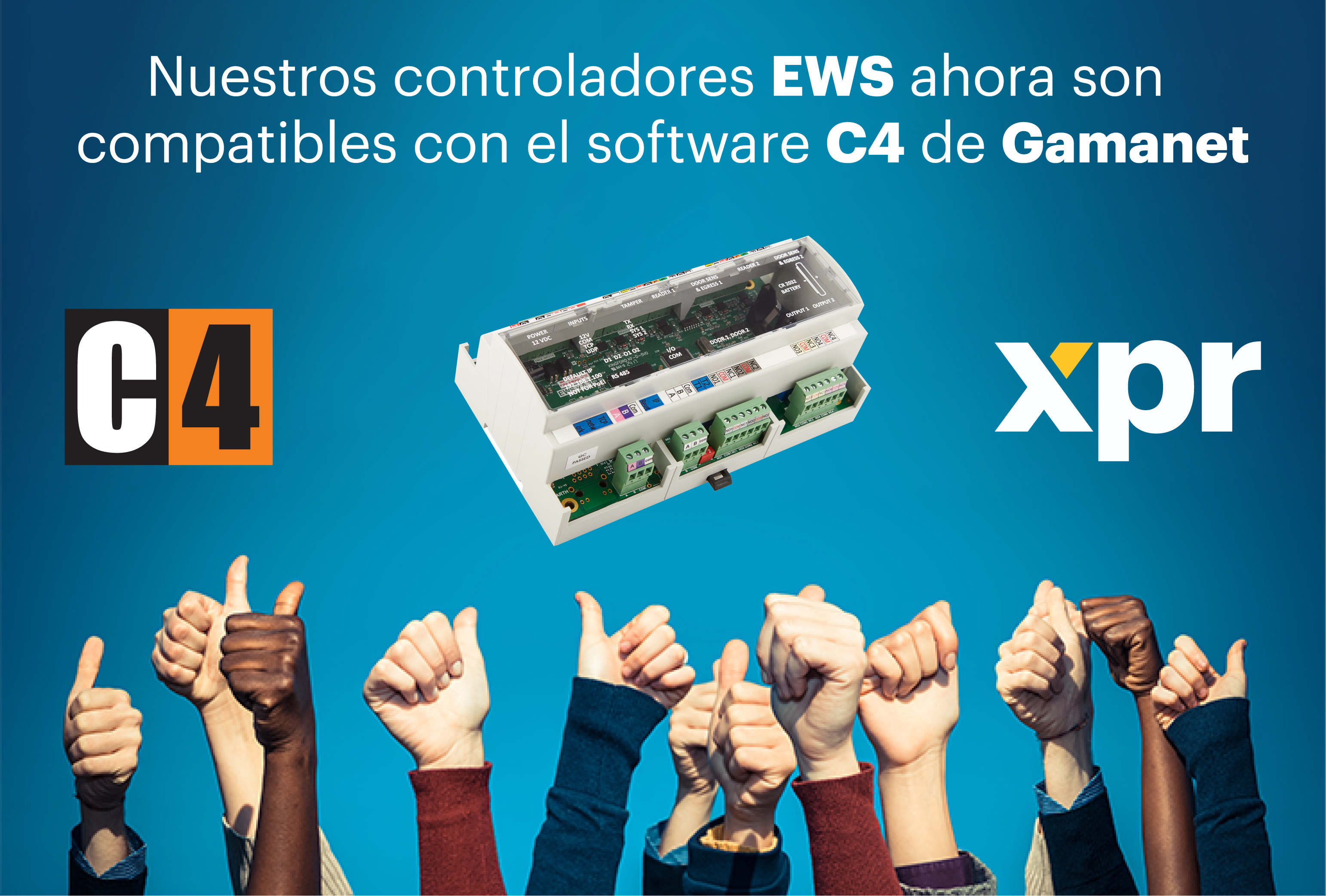 Nuestros controladores EWS ahora son compatibles con el software C4 de Gamanet